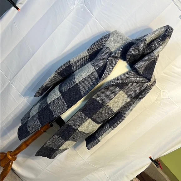 Plaid Hooded long Cardigan - Picture 1 of 6
